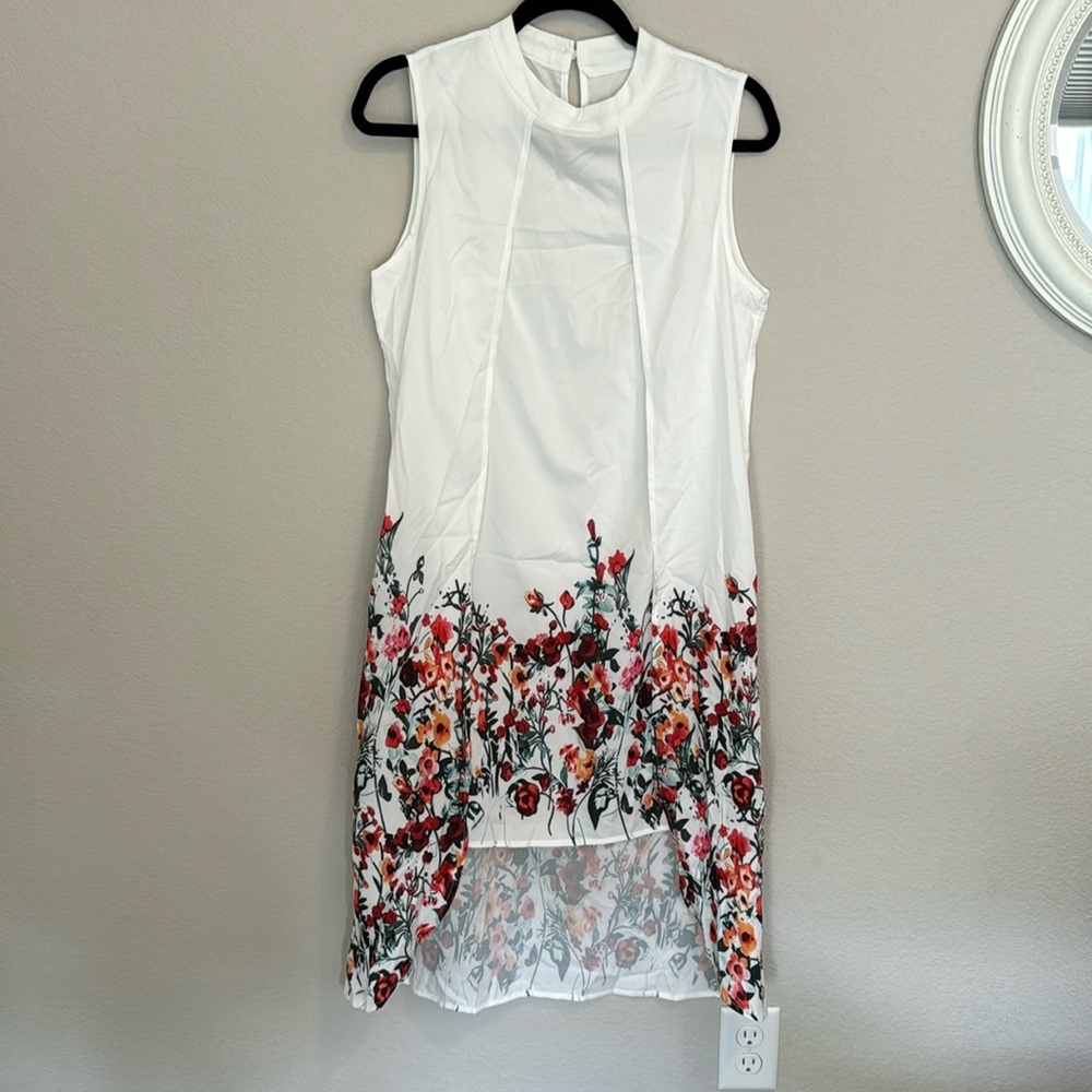 SHEIN floral summer dress with “cape” back